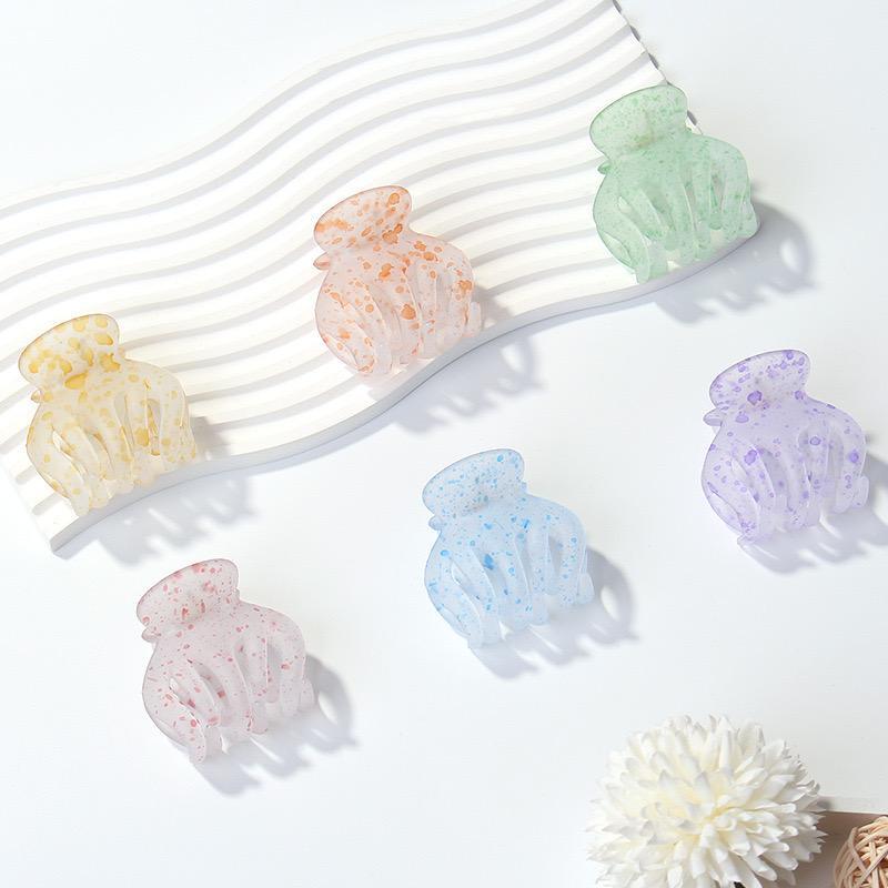 JEDAI RAMBUT KOREA CAKAR 5 DOFF CORAK BINTIK / JEPIT RAMBUT LUCU ALA KOREA