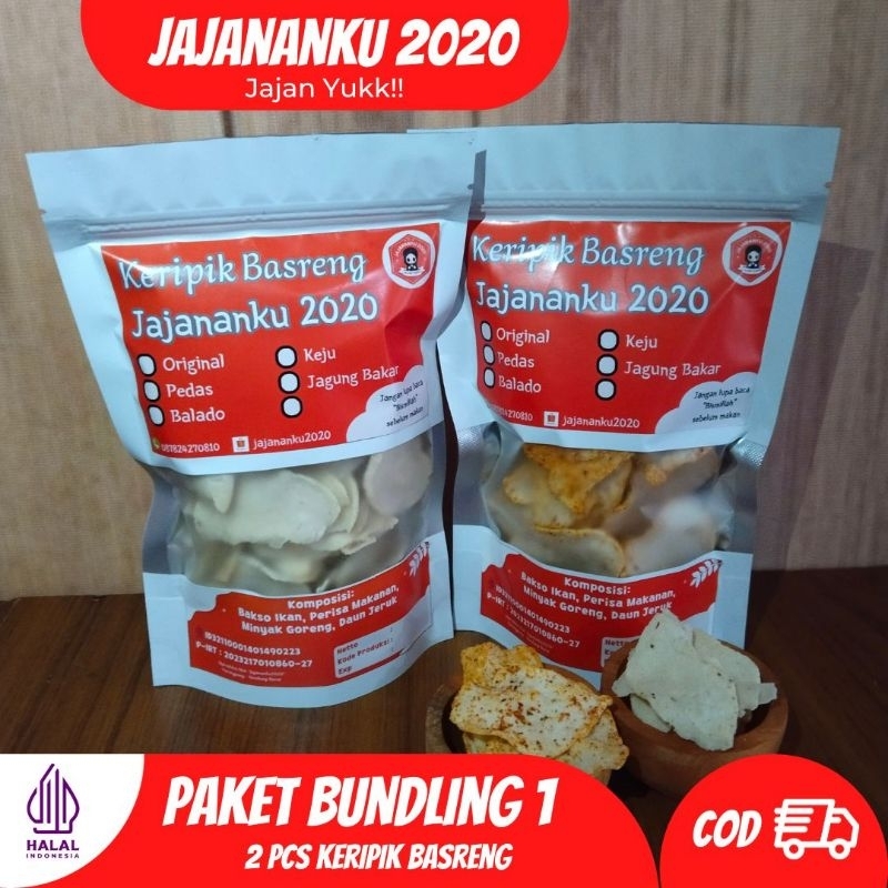 

Paket Bundling 1 keripik basreng renyah Jajananku2020