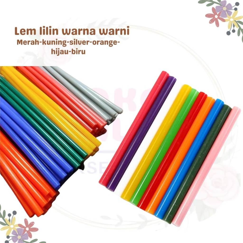 ISI LEM TEMBAK KECIL IMP GLUE GUN REFILL WARNA WARNI / LEM TEMBAK GLUE GUN / WARNA-WARNI ORIGINAL
