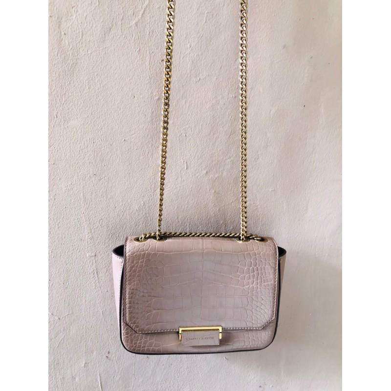 PL-Charles and Keith Croco Bag 100% Ori store