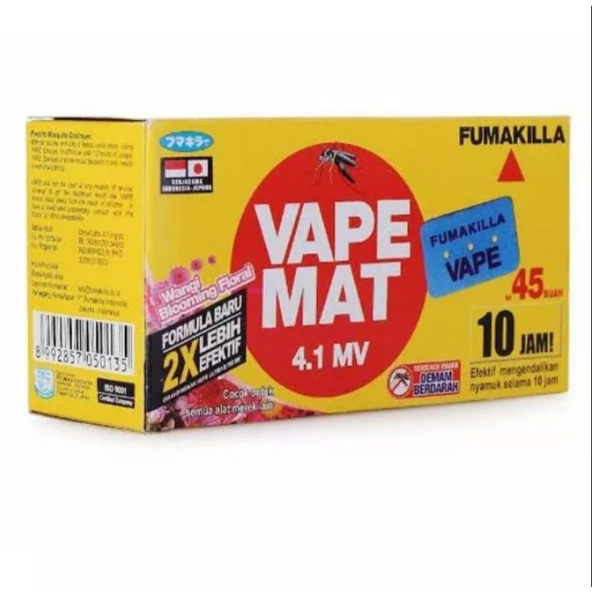 VAPE FUMAKILLA VAPE MAT 45 FLORAL 45 MALAM/ OBAT NYAMUK MAT ISI 45 BUAH