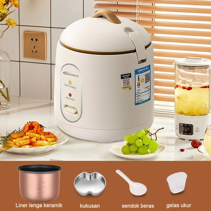 BESTPROMO MAIMEITE Magic Com 1.2 liter Penanak nasi Kecil dan portabel Low watt Rice Cooker