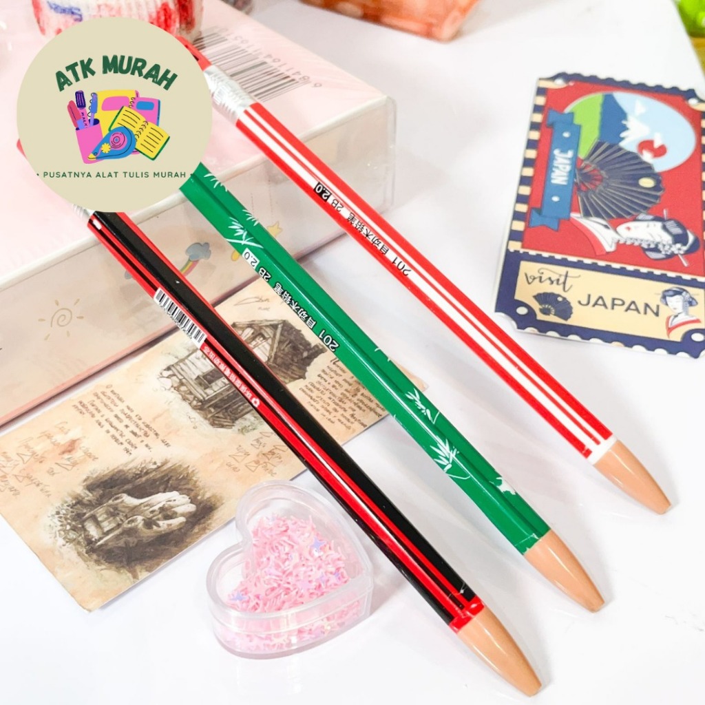 

PENSIL CETEK MEKANIK BAMBU 2B PCK-1098 pencil LUCU IMUT KADO UNIK KOREA AESTHETIC COD