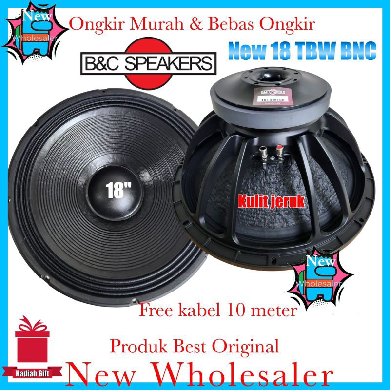 speaker 18 inch Bnc 18twb 3000watt Original kulit jeruk Component Sound balap