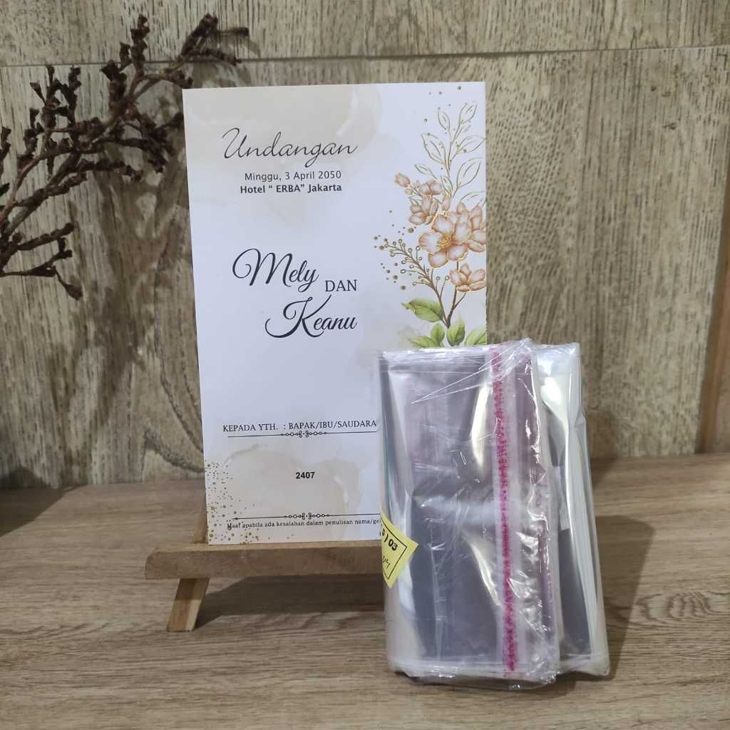 ERBA 2407 Blangko KOSONG Undangan, Undangan Pernikahan Murah + Plastik Opp