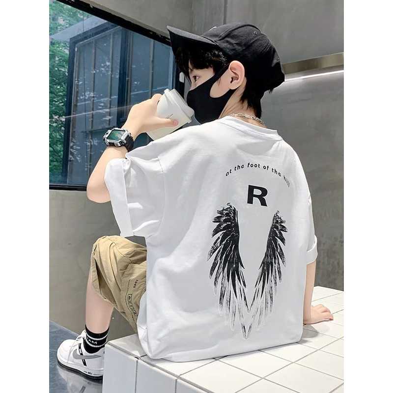 KAOS ANAK KAOS DEWASA LAKI LAKI ANAK PEREMPUAN SAYAP R BRANDED TEE PREMIUM IMPORT BAJU ANAK LAKI LAK