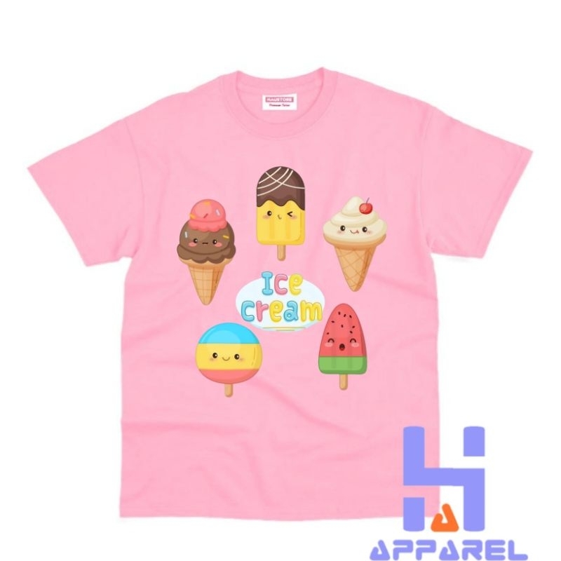 BAJU ANAK KAOS ANAK ICE CREAM