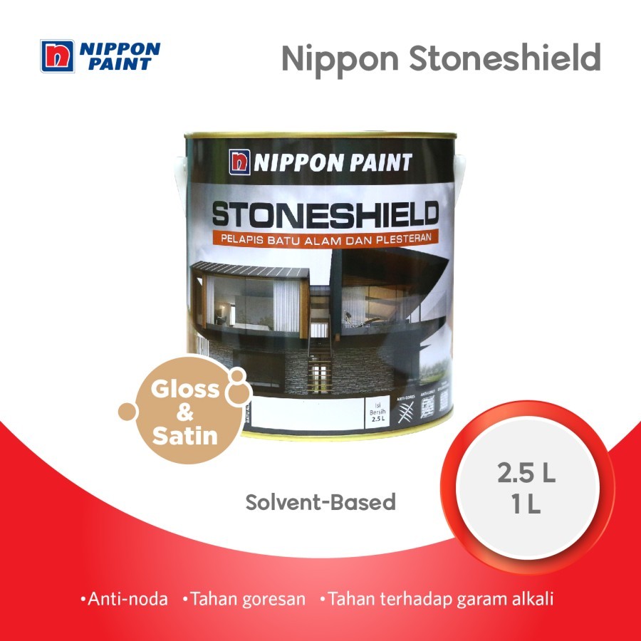Nippon Paint - Nippon Stoneshield -2,5L- Cat Batu Alam