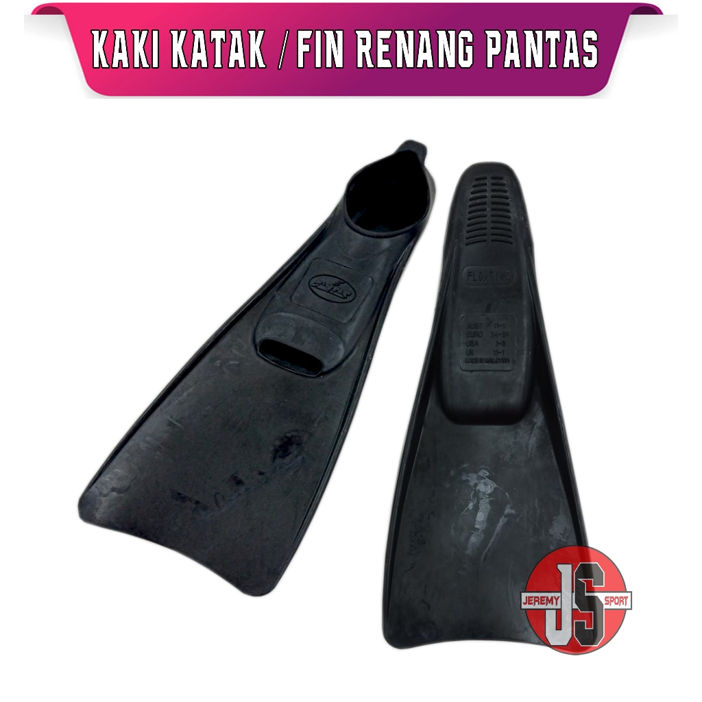 Kaki Katak - Diving Fin - Fin Renang Merk Pantas Size 34 - 35 Original