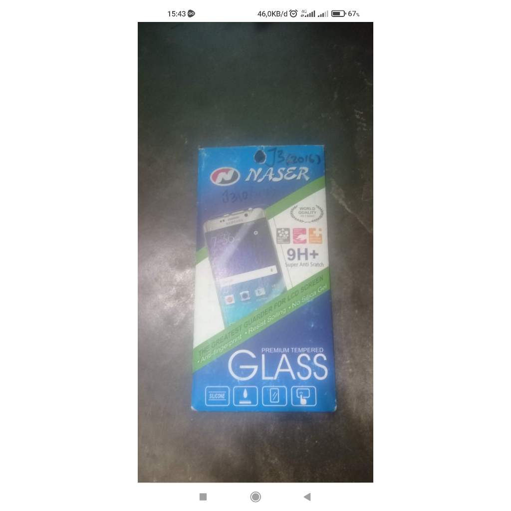 tempered glass naser Samsung galaxy j3 2016 / Samsung j3 2016 samgal j3 2016 premium quality