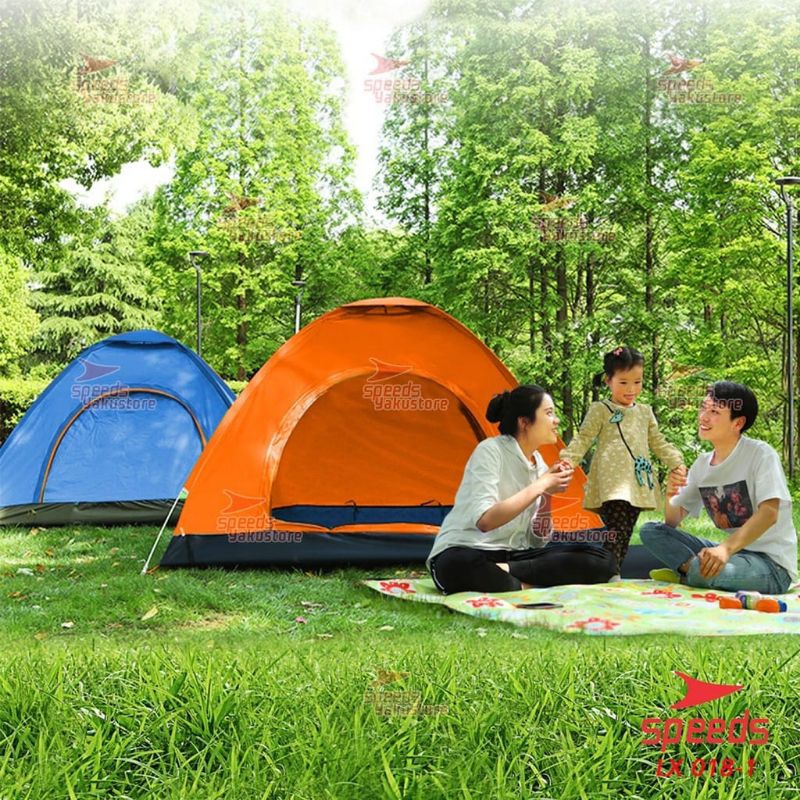 Speeds Tenda camping kapasitas 2 orang tenda kemah outdoor indoor tenda gunung 018-1