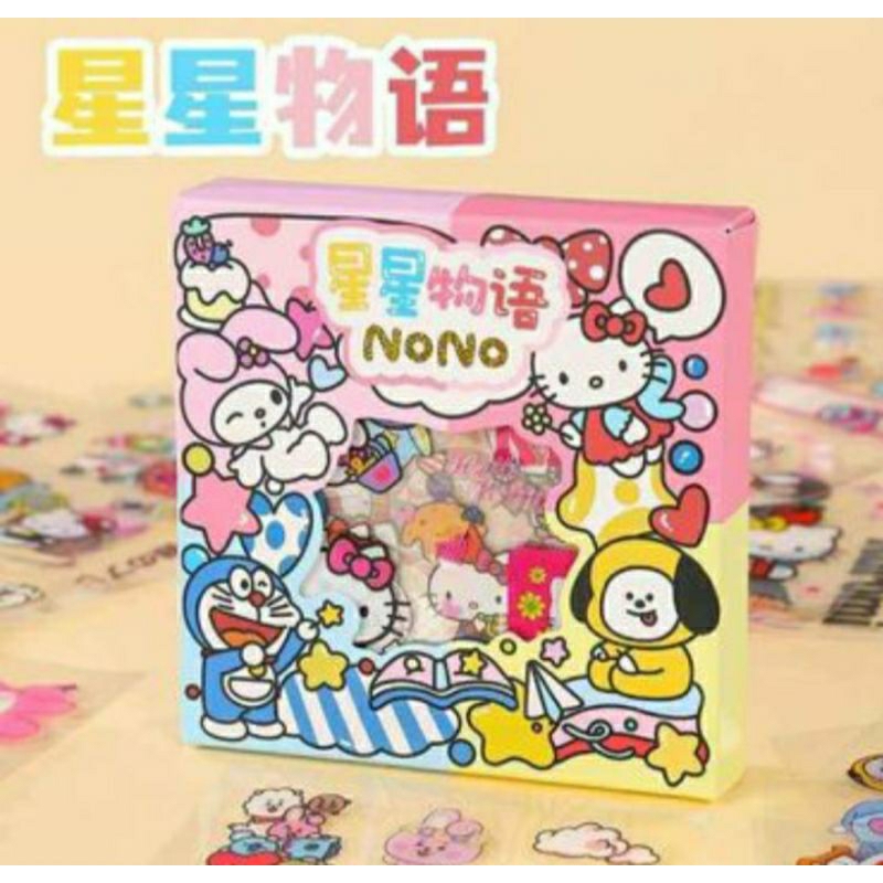 

Stiker Nono (Hellokity, melody, BT21, Doraemon, kuromi)