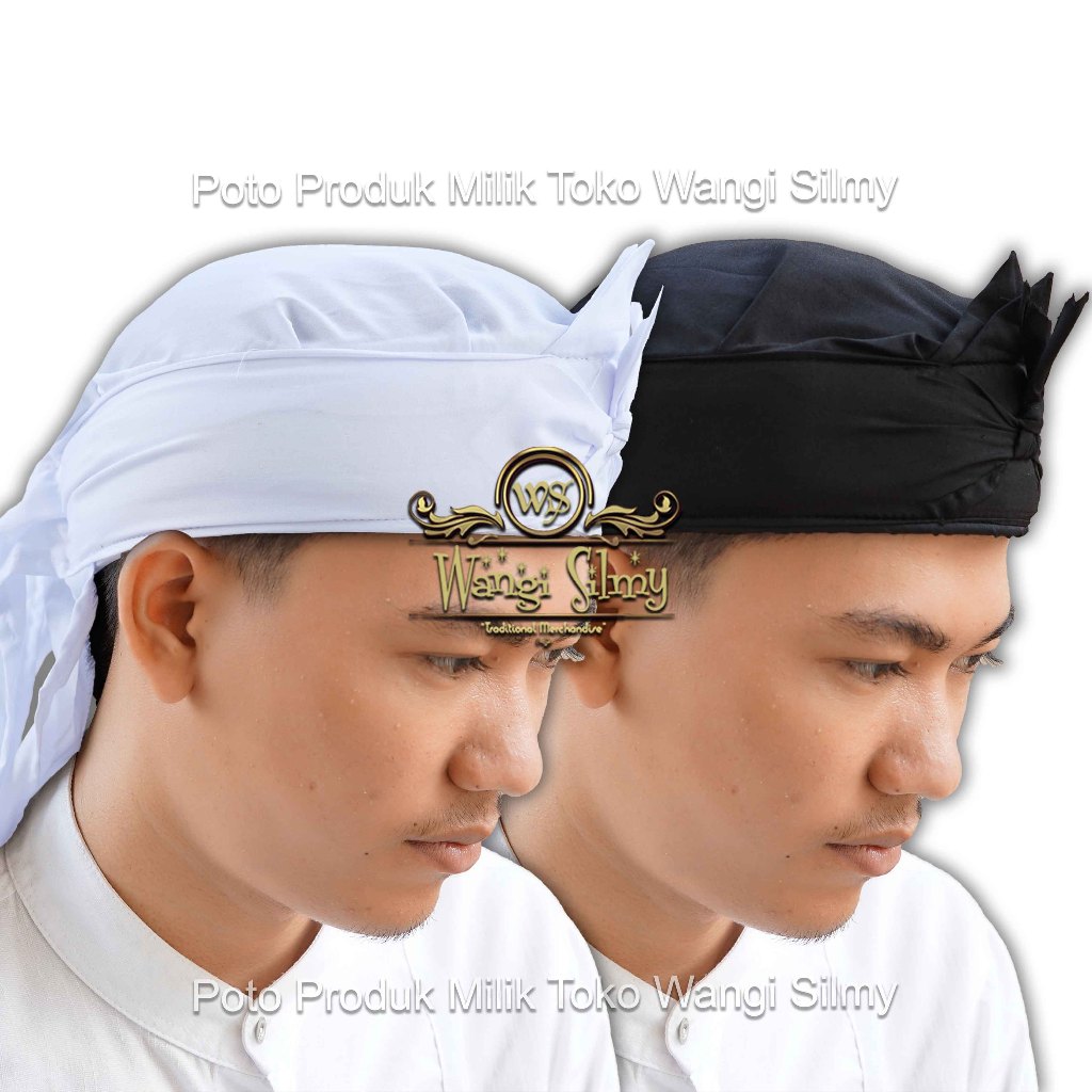 Blangkon Sunda Makuta Wangsa Bordir Kujang Siliwangi - Blangkon Iket Ikat Totopong Bendo Sunda