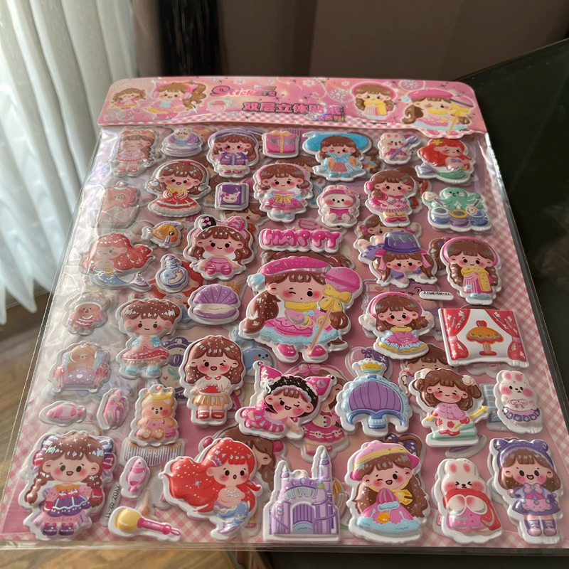 

Stiker 3D Jumbo / Cute Cartoon / Sticker Set Timbul / Viral Murah / Karakter Kartun Lucu / Happy Stickers / Kawaii Cartoon / Korean Girl Momo