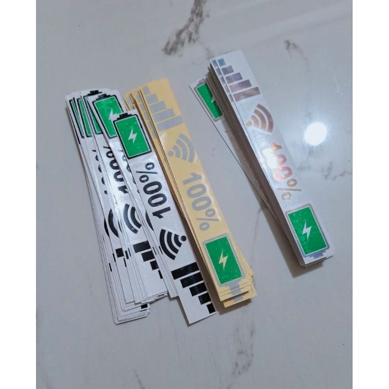 stiker Motor Baterai Sticker sinyal WIFI Motor Mobil