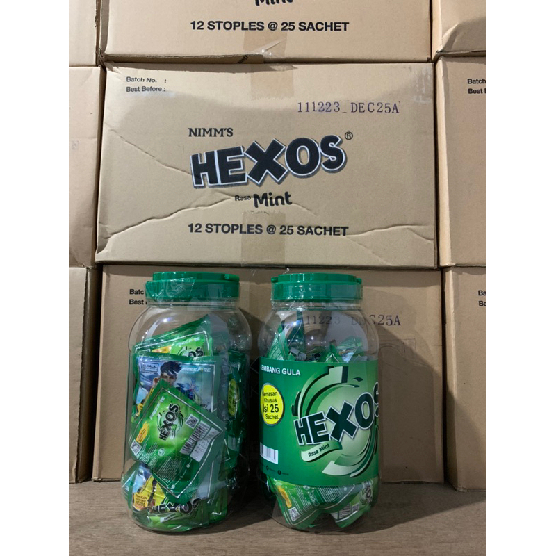 

Permen Hexos Kemasan Stoples Isi 25 sachet