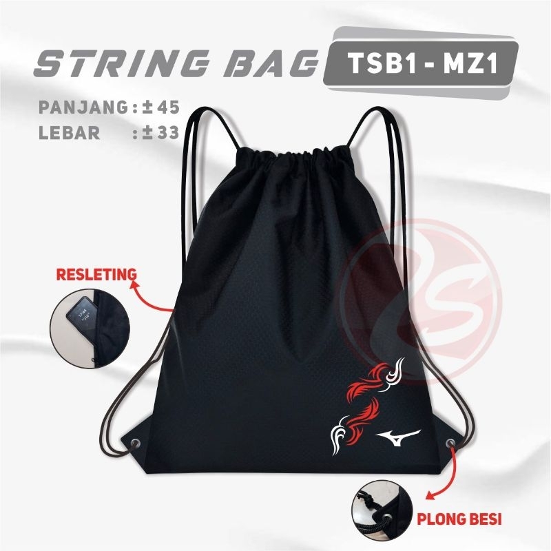 Tas serut sporty tas punggung tas olahraga tas fashion harian