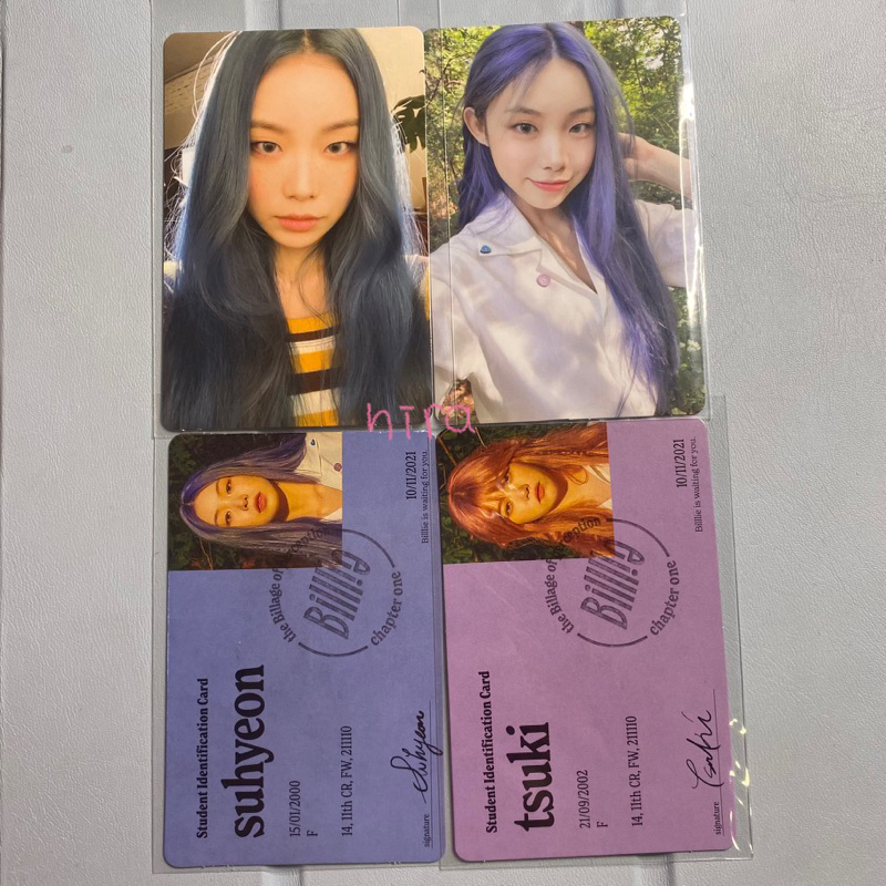 photocard billlie tsuki suhyeon