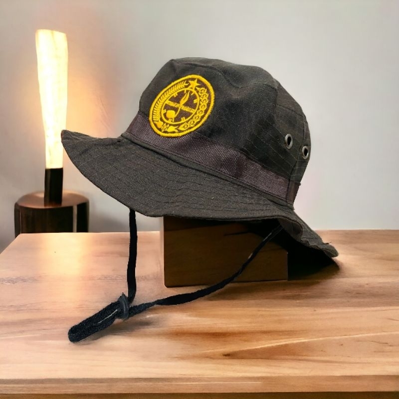 topi rimba outdoor coklat gerakan pramuka - topi rimba warna coklat pramuka