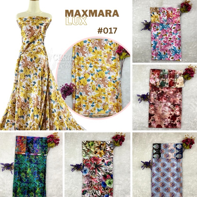 ShareNowTrxW2i2H Kain Maxmara 1 per 5M Motif Kembang Buat Gamis Bisa Seragam Lebar 15M Kain Meteran 