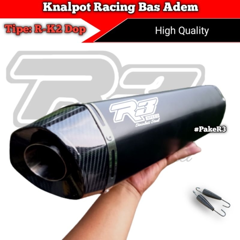 Knalpot racing original R3 Speed R K2 dop