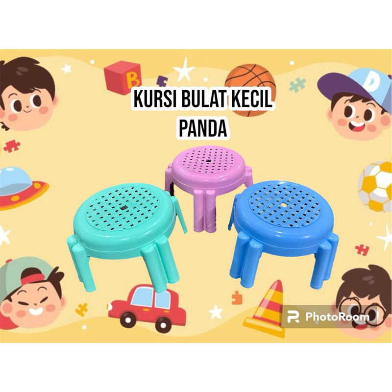 kursi bulat kecil panda