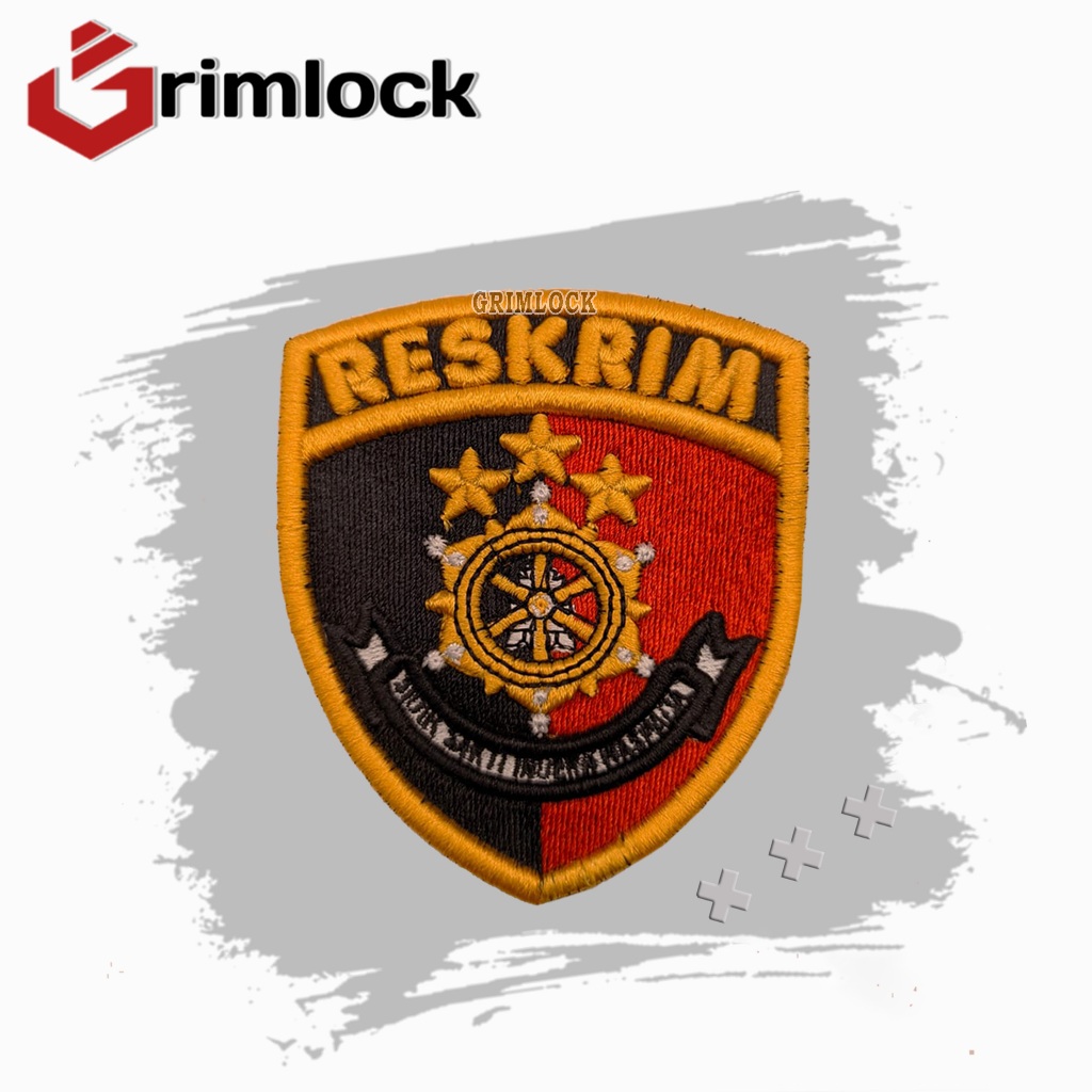 Bet Reskrim Bordir / Badge Reskrim Bordir / Bordir Pdl Timbul