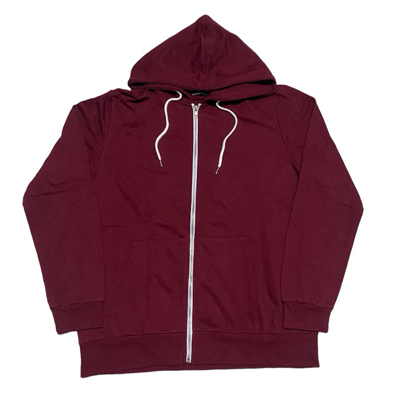 Forever 21 maroon zip hoodie