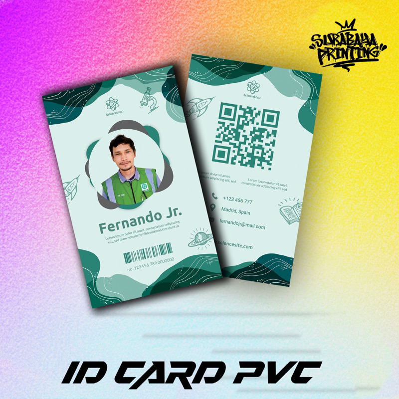 Custom kartu nama pvc