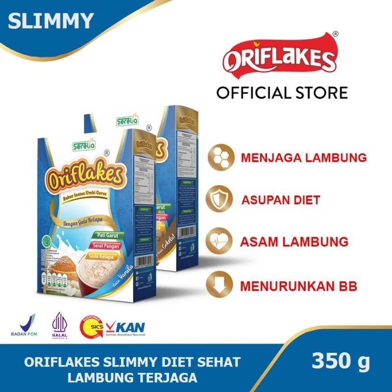 

oriflakes Slimy 350 gram sereal diet umbi garut