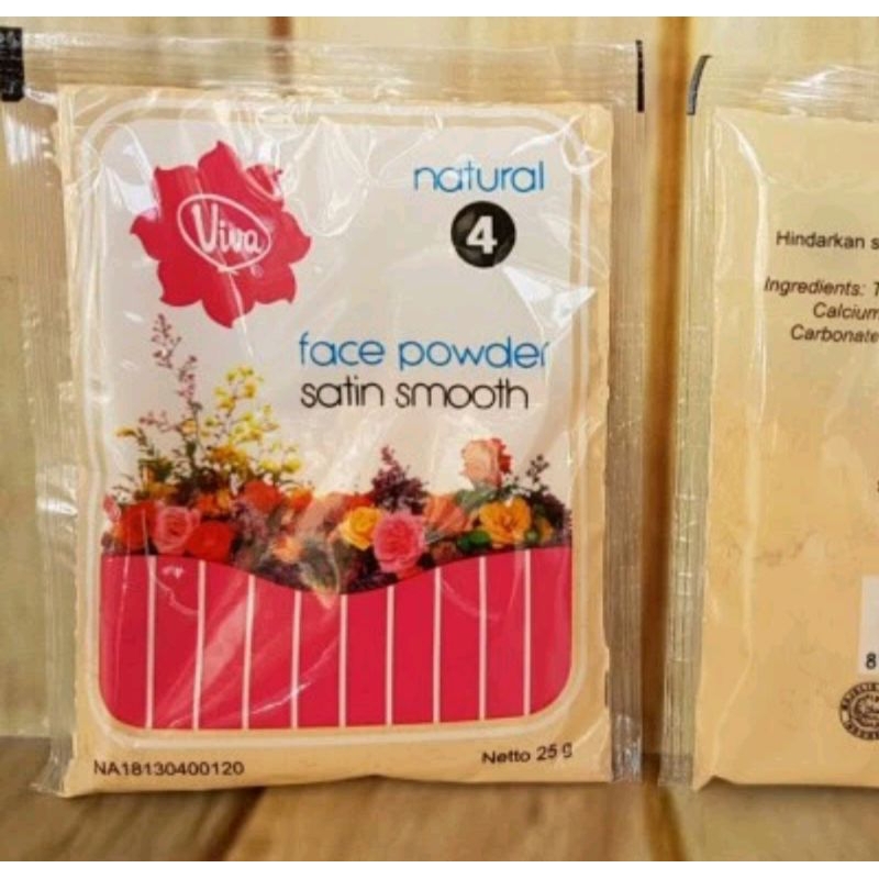 Bedak Viva tabur no 4 kemasan 15gr 10 sachet