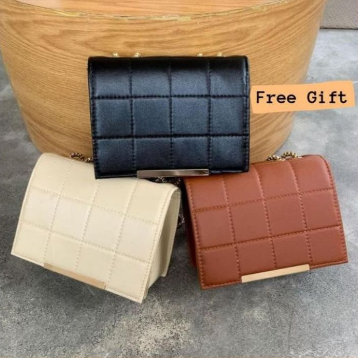 FREEE GIFT Tas Selempang ulir Wanita Premium Lucira Barel - Tas wanita tas kondangan resmi korea gau
