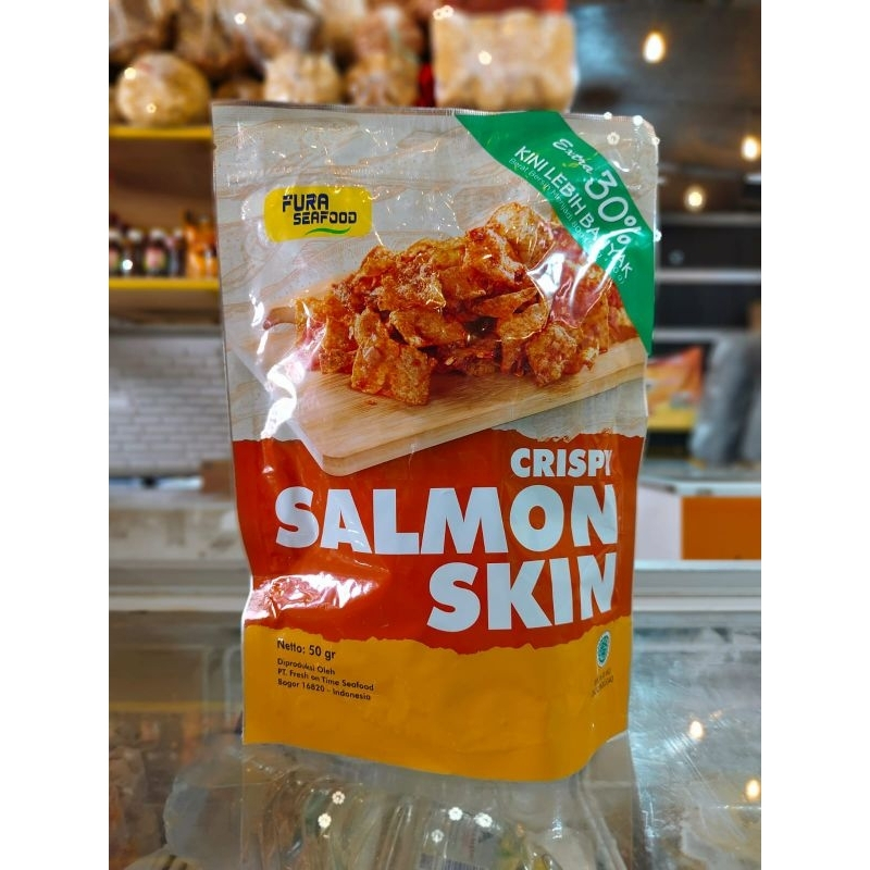 

Salmon skin fura kulit salmon crispy