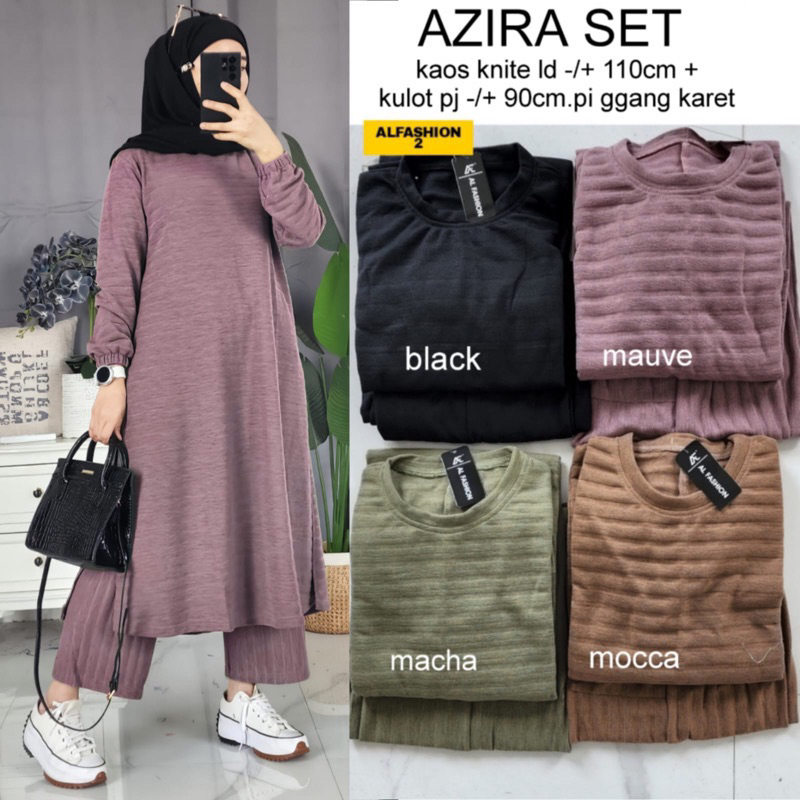 Azira set wanita -setelan wanita -baju muslim-one set kekinin00395