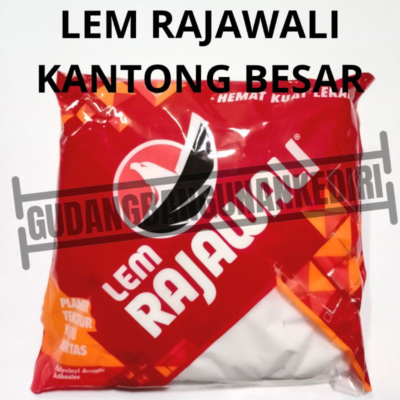 

Lem Rajawali putih kantong besar / lem PVAC / lem putih / lem kertas / lem plamir / lem kayu