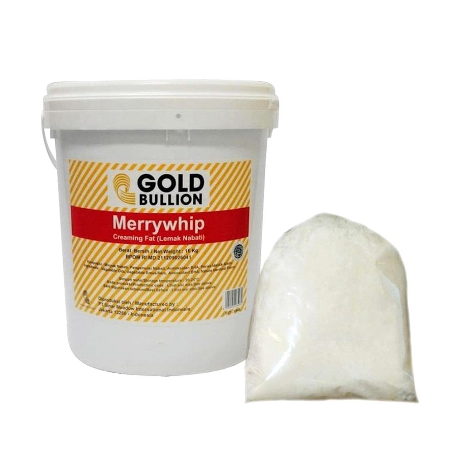 

GOLD BULLION Merrywhip 500gr - Mentega Putih – Shortening – Merry Whip