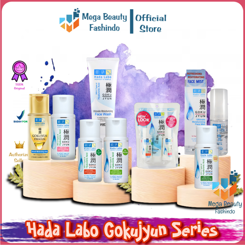 Hada Labo Gokujyun Ultimate Moisturizer Moisturizing Lotion | Light | Milk | Cleansing Oil | Face Mi