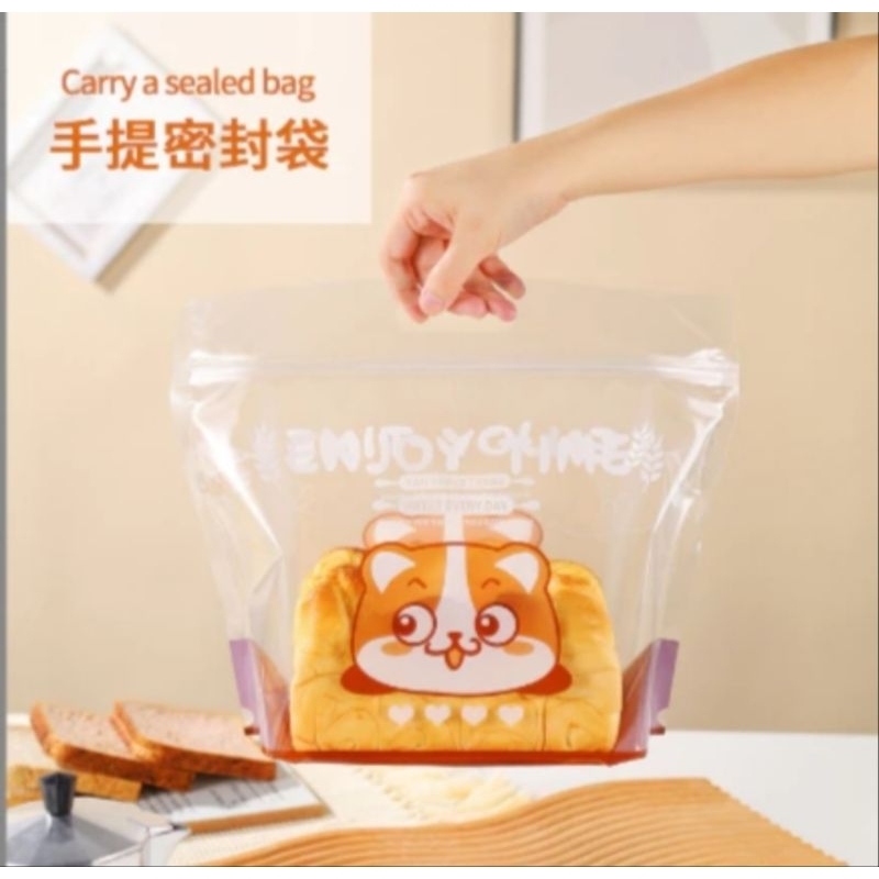 plastik roti tawar premium dengan ziplock