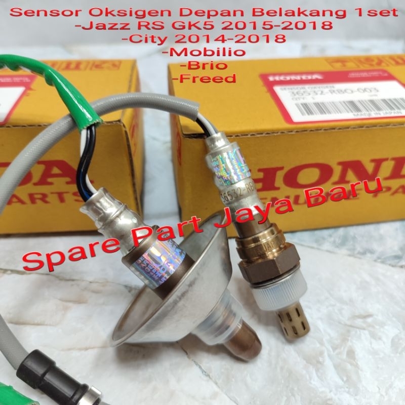 Sensor Oksigen O2 Oxygen Depan Belakang Honda Brio 2012-2018 1set2pc Original