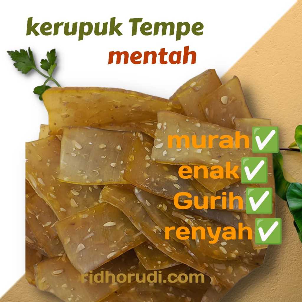 

KERUPUK TEMPE MENTAH 500gr MURAH/KERUPUK KEDELAI KERUPUK RASA BAWANG