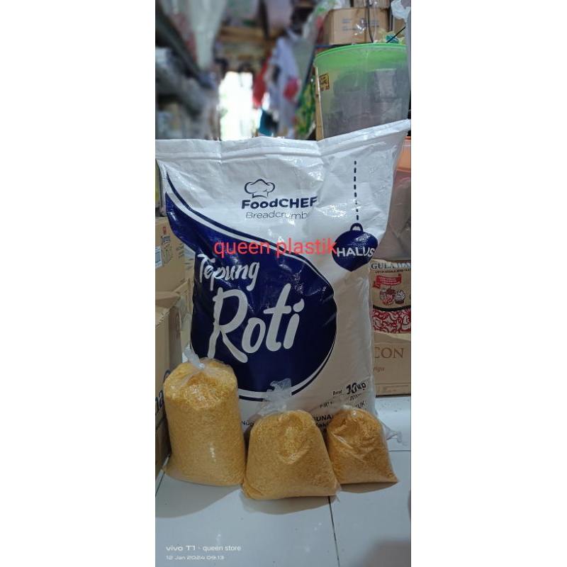 

Tepung roti /panir kualitas premium repack 250 gr, 500 gr, 1000 gr