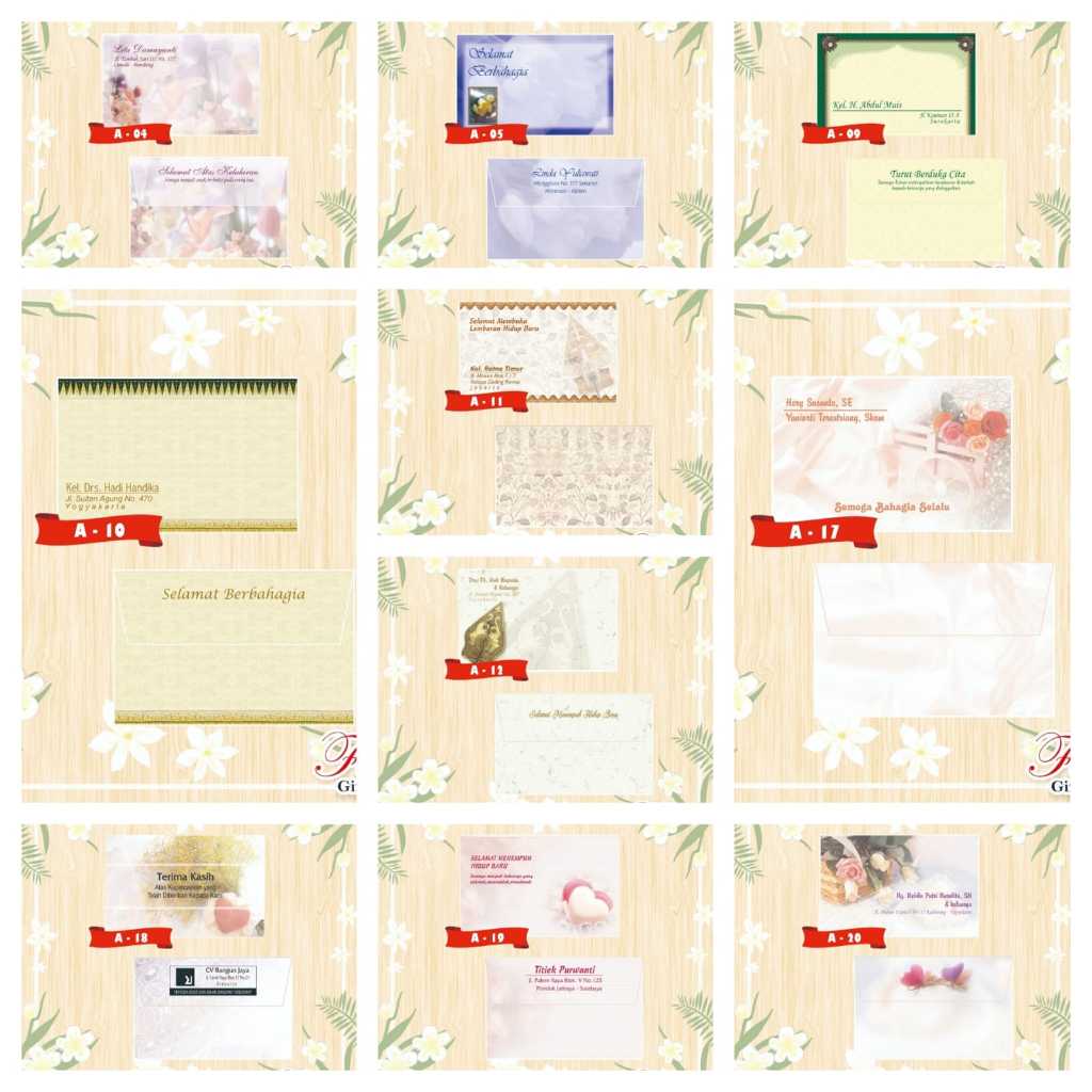 

Amplop Falah Motif Terbaru Seri A 05 - A 30 Isi 50 Harga Termurah Bisa Cetak Nama