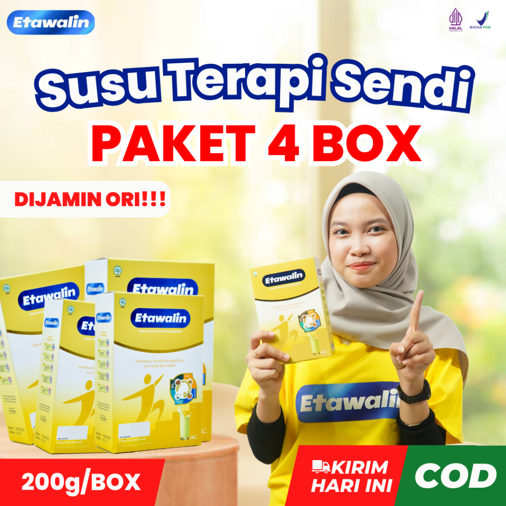 

Etawalin Susu Asam Urat Paket 4 Box 100% Original - Susu Kambing Etawa Bantu Masalah Tulang Dan Sendi - COD