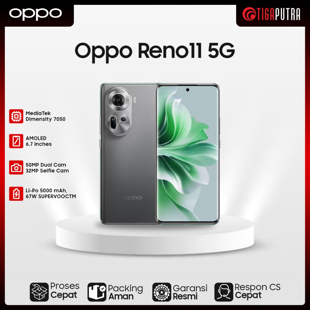 Oppo Reno11 5G (RAM 8GB, ROM 256GB, Refresh Rate 120Hz)