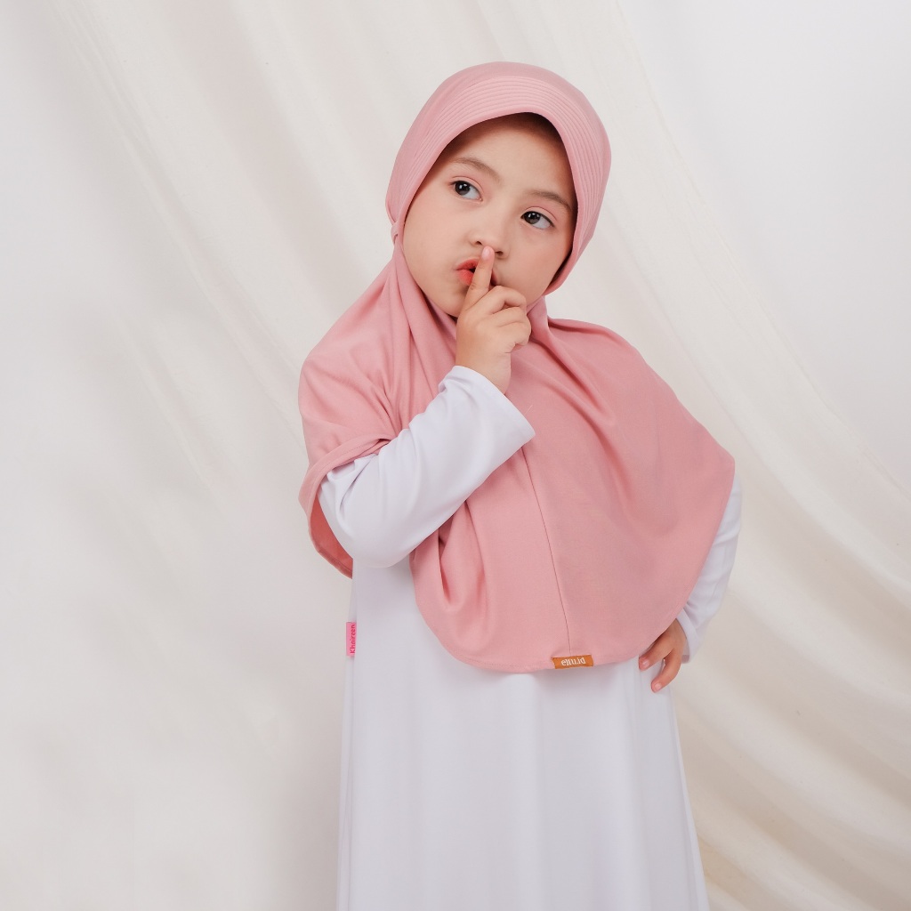 Eltu - Bergo Anak Jersey Kerudung Tali Anak Hijab Reina