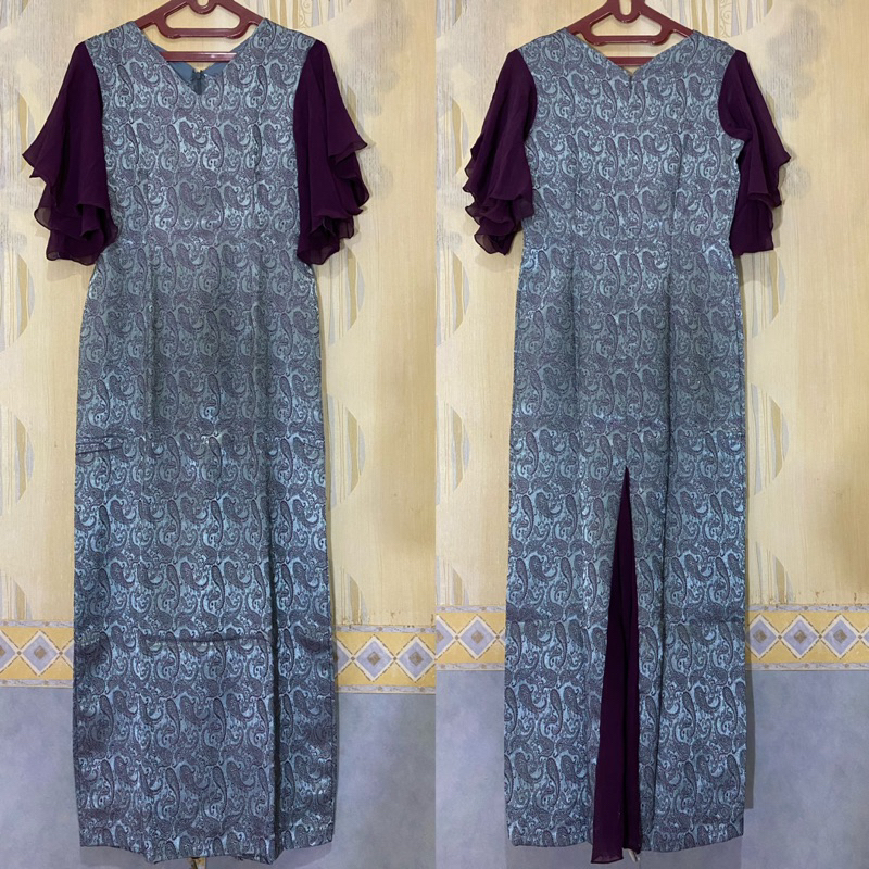 PRELOVED SIMPLE LONG DRESS BRIDESMAID - GRADUATION DRESS