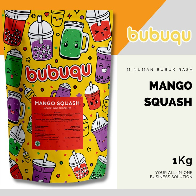

Bubuqu Powder Drink Mango - Bubuk Minuman Mangga 1 Kg