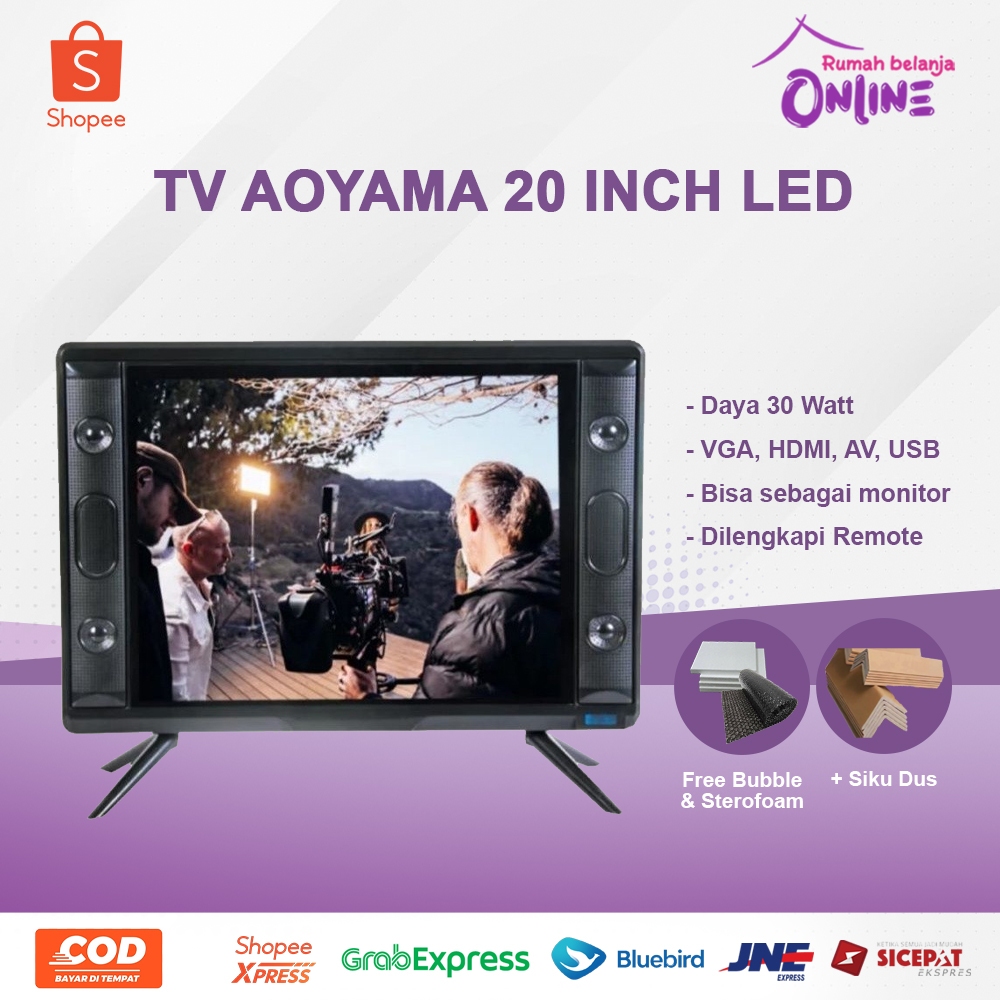 TV AOYAMA 20 LED DIGITAL TV TANPA STB TV LED TV 20 INC