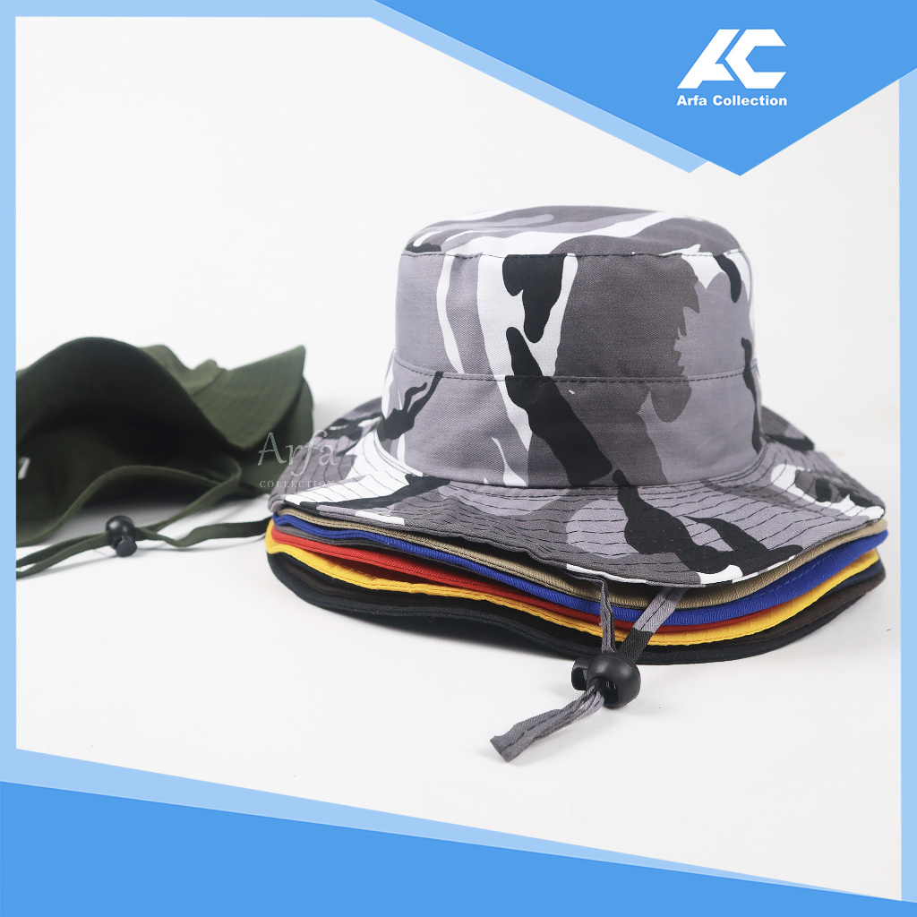 Topi Rimba Hat Dewasa / Topi Rimba Polos Topi mancing