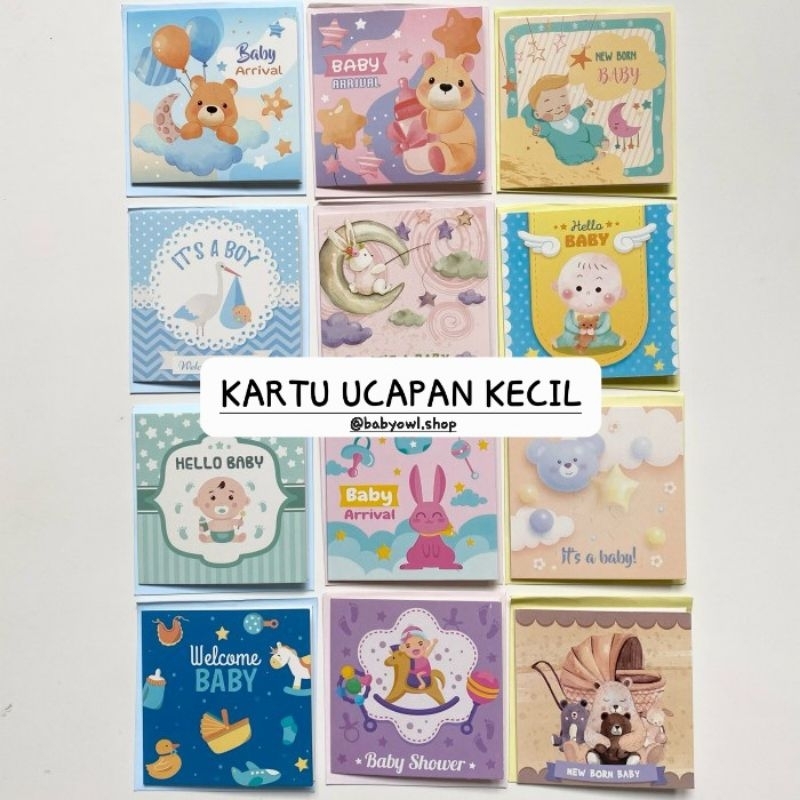 

(TAMBAHAN ORDER) KARTU UCAPAN GIRL/BOY